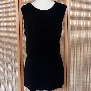 Free People black sleeveless knit size medium